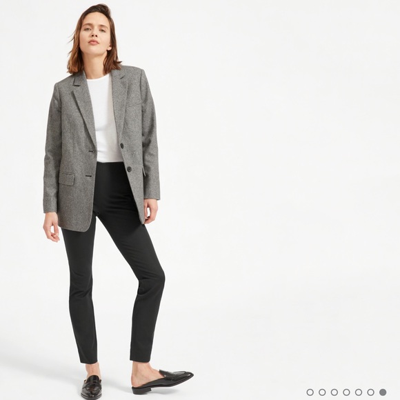 Everlane Side Zip High Rise Pant, Black, Sz 6 - Picture 2 of 13